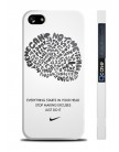 Чехол QCase Nike motivation  для iPhone 5 | 5S (пластиковый чехол, защитная пленка, заставка)